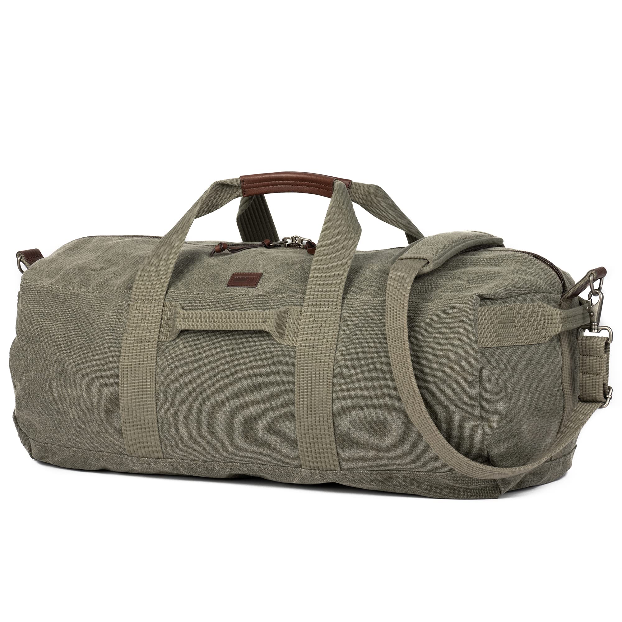 Vintage 75 Duffel Bag - Stone-Washed Cotton Canvas Travel Bag for Gym, Weekend Getaways & Outdoor Adventures