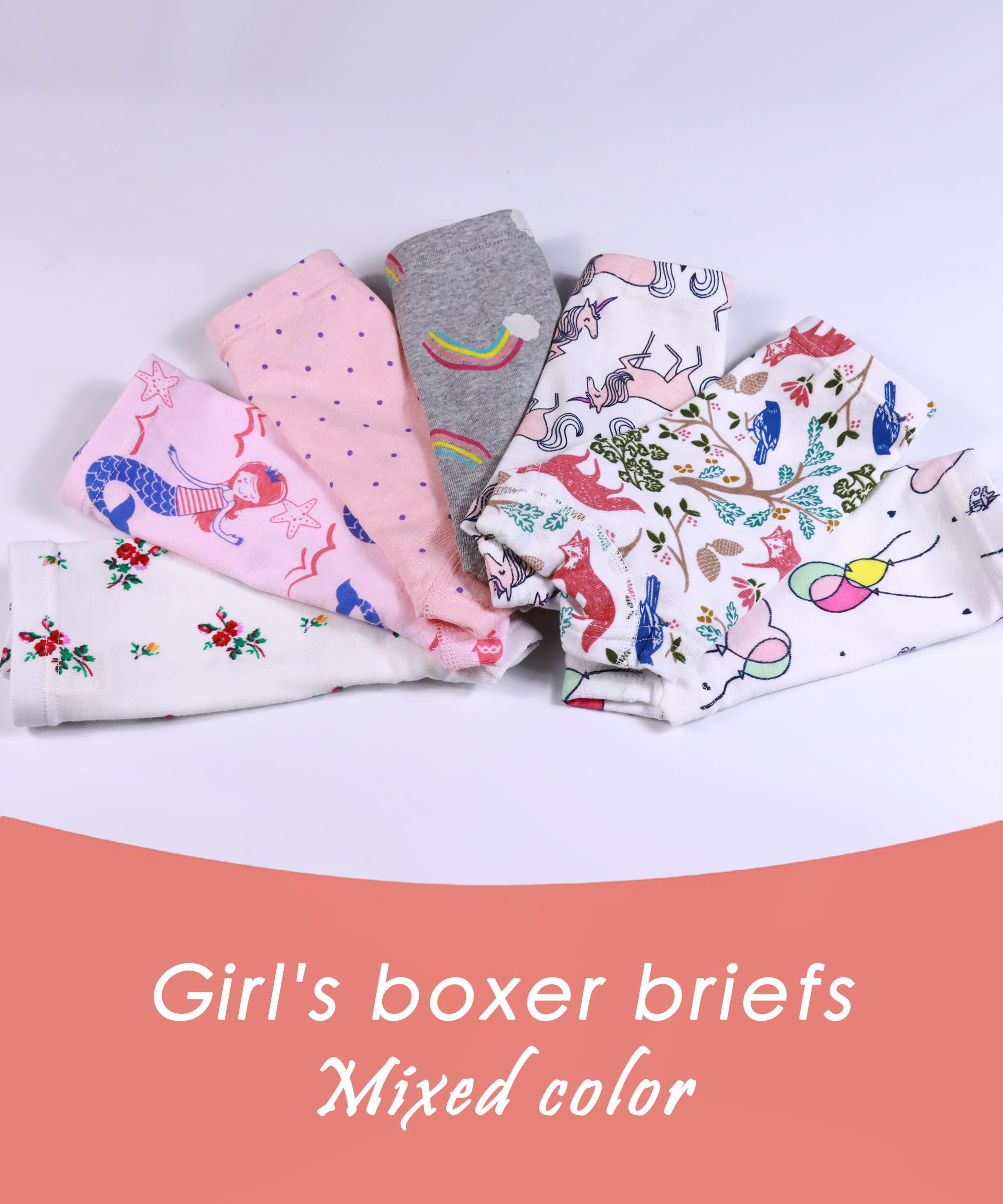 Girls Boyshort Hipster Panties - Soft Cotton Underwear for Kids & Teens - Comfortable for School, Sports & Everyday Wear