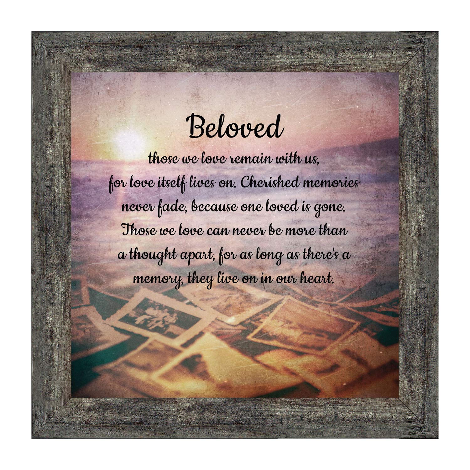 Crossroads Home Décor Memorial Photo Frame - Cherished Memories of Loved Ones, 8676BW - Perfect for Displaying Family Photos & Honoring Special Moments