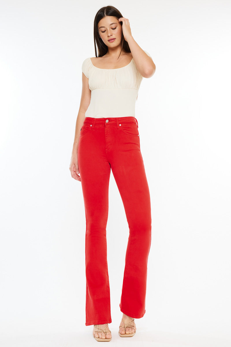 Ami High Rise Bootcut Jeans for Women - Stretchy Denim Pants with Flattering Fit - Perfect for Casual Outfits & Night Out