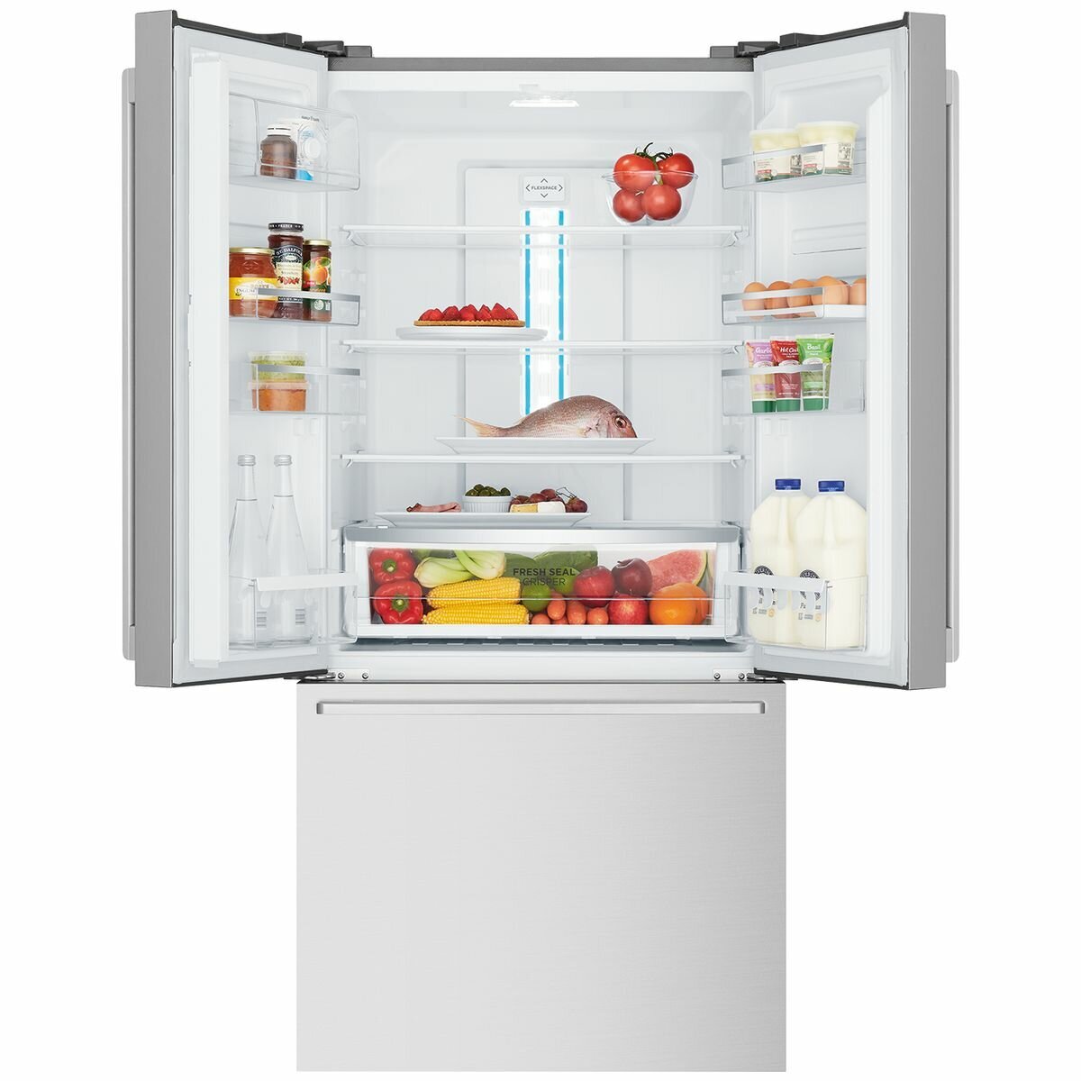 Westinghouse 491L French Door Frost Free Refrigerator WHE5204SC - Energy Efficient Large Capacity Fridge for Modern Kitchen & Family Use