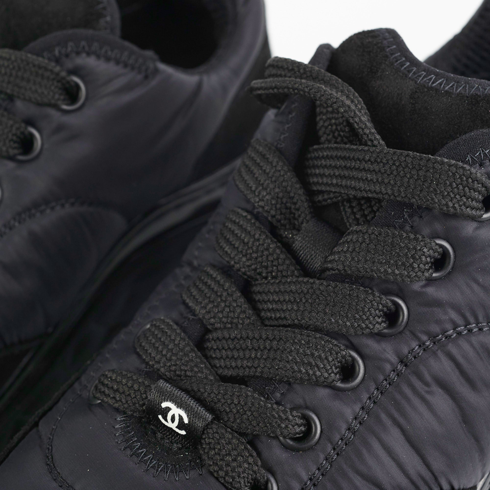 Chanel Black Sneakers for Women - Size 35 | Classic Luxury Fashion Shoes for Casual Wear, Street Style & Everyday Comfort