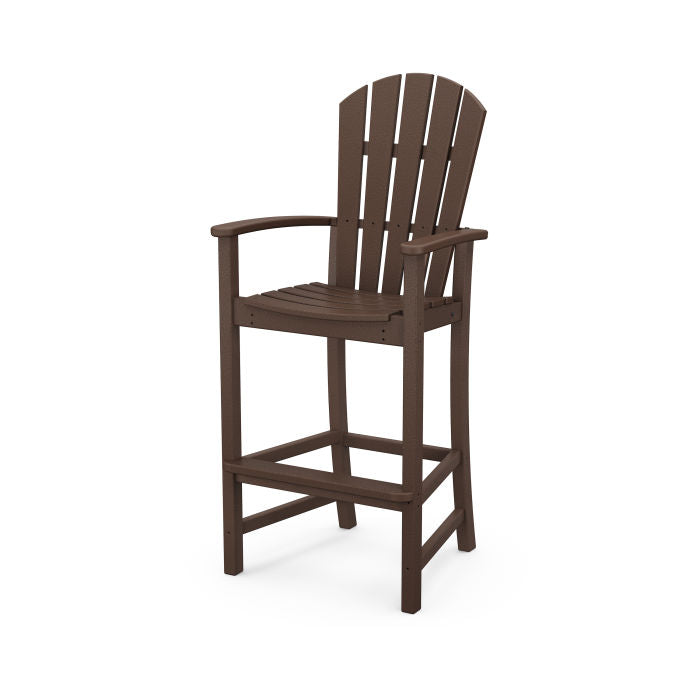 POLYWOOD Palm Coast Bar Chair - Weather-Resistant Outdoor Bar Stool for Patio, Poolside & Deck - Durable Recycled Plastic Furniture for Home & Commercial Use