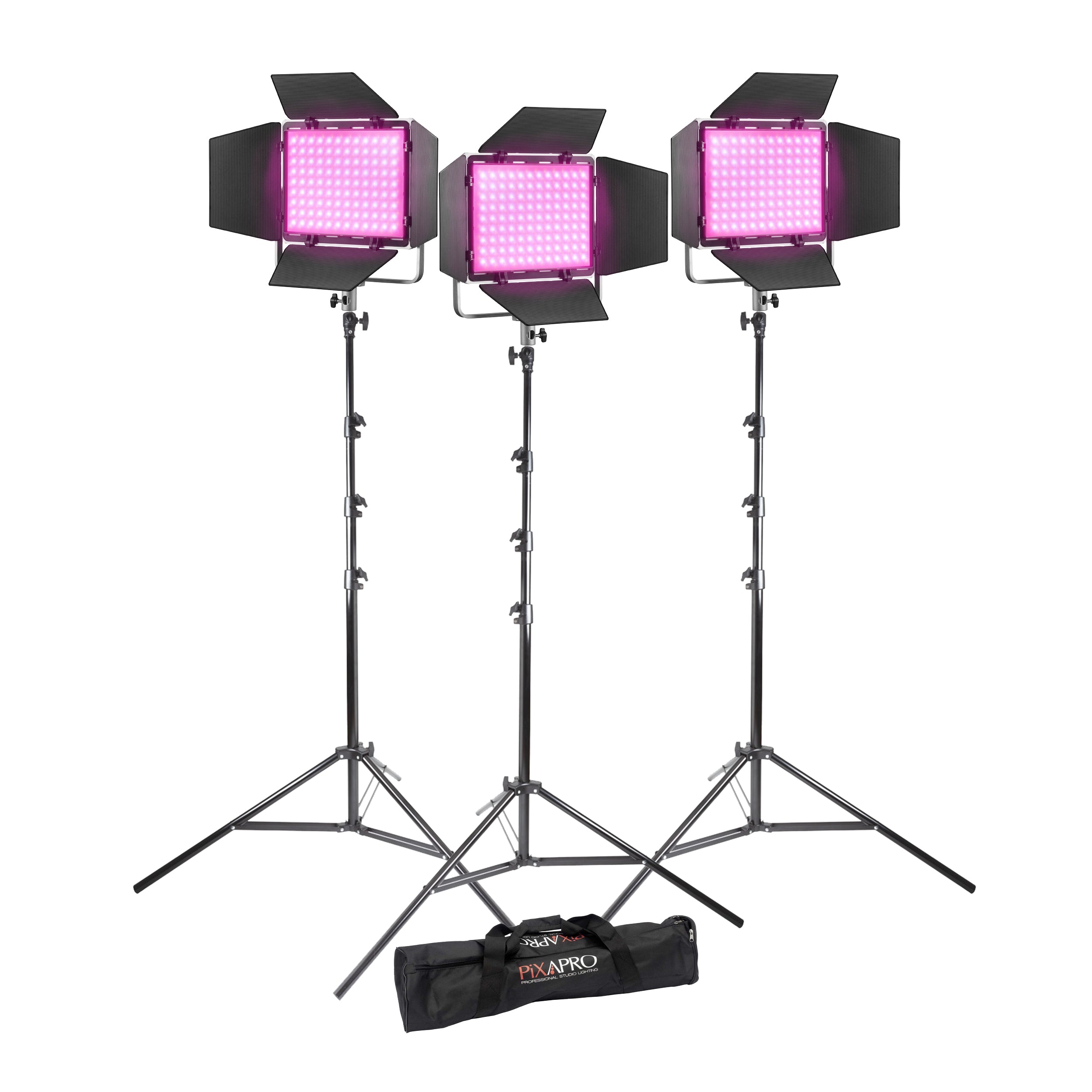 Godox LP400R RGB LED Continuous Lighting Panel - 3 Head Kit for Photography, Videography & YouTube Studio Lighting