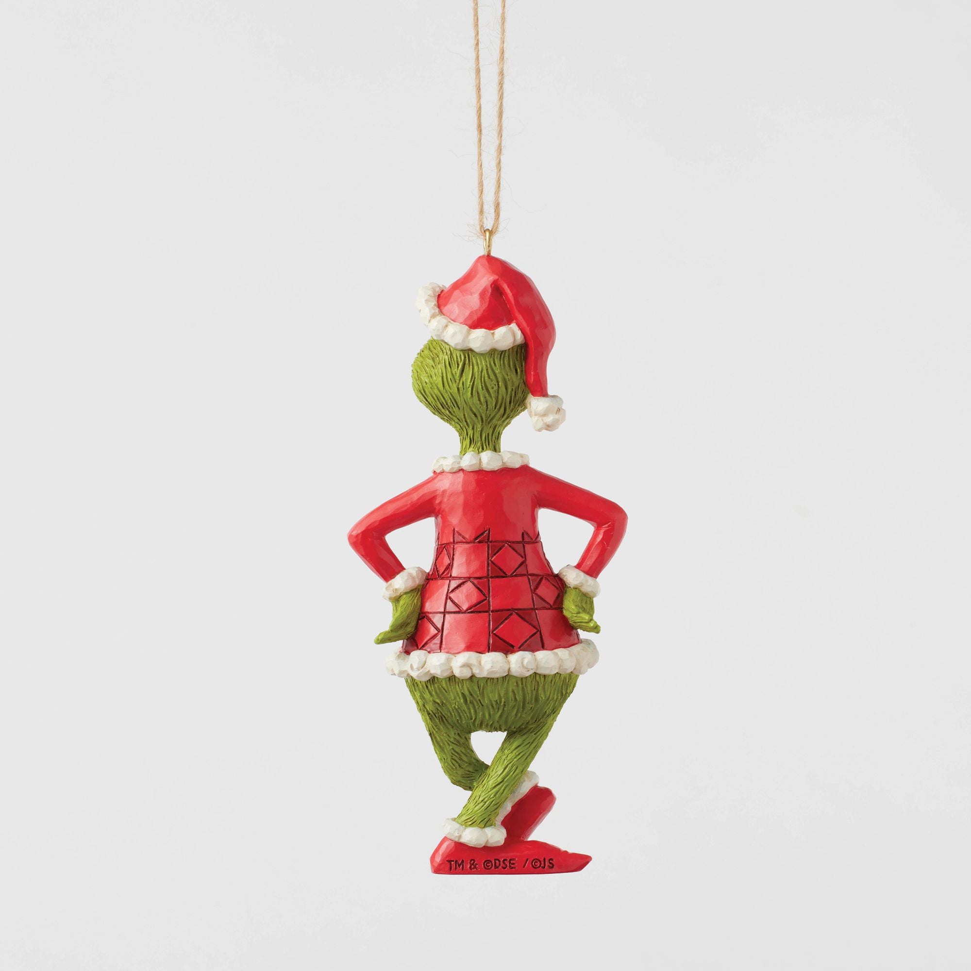 Grinch Christmas Ornament with Hands on Hips - Festive Holiday Decor for Tree, Mantel & Gift Giving