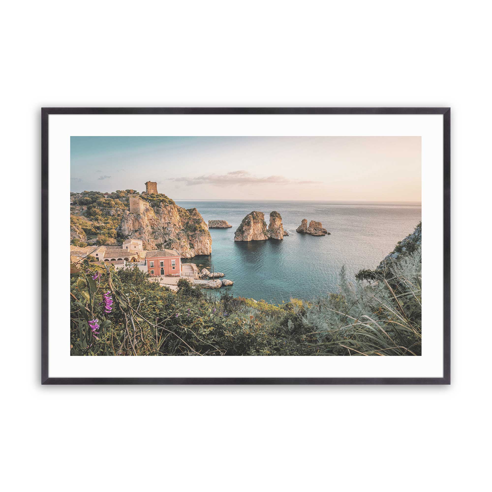 Coastal Grandeur Print Wall Art - Beach Themed Decor for Living Room, Bedroom & Office - Perfect for Home, Vacation House & Coastal Style Interiors