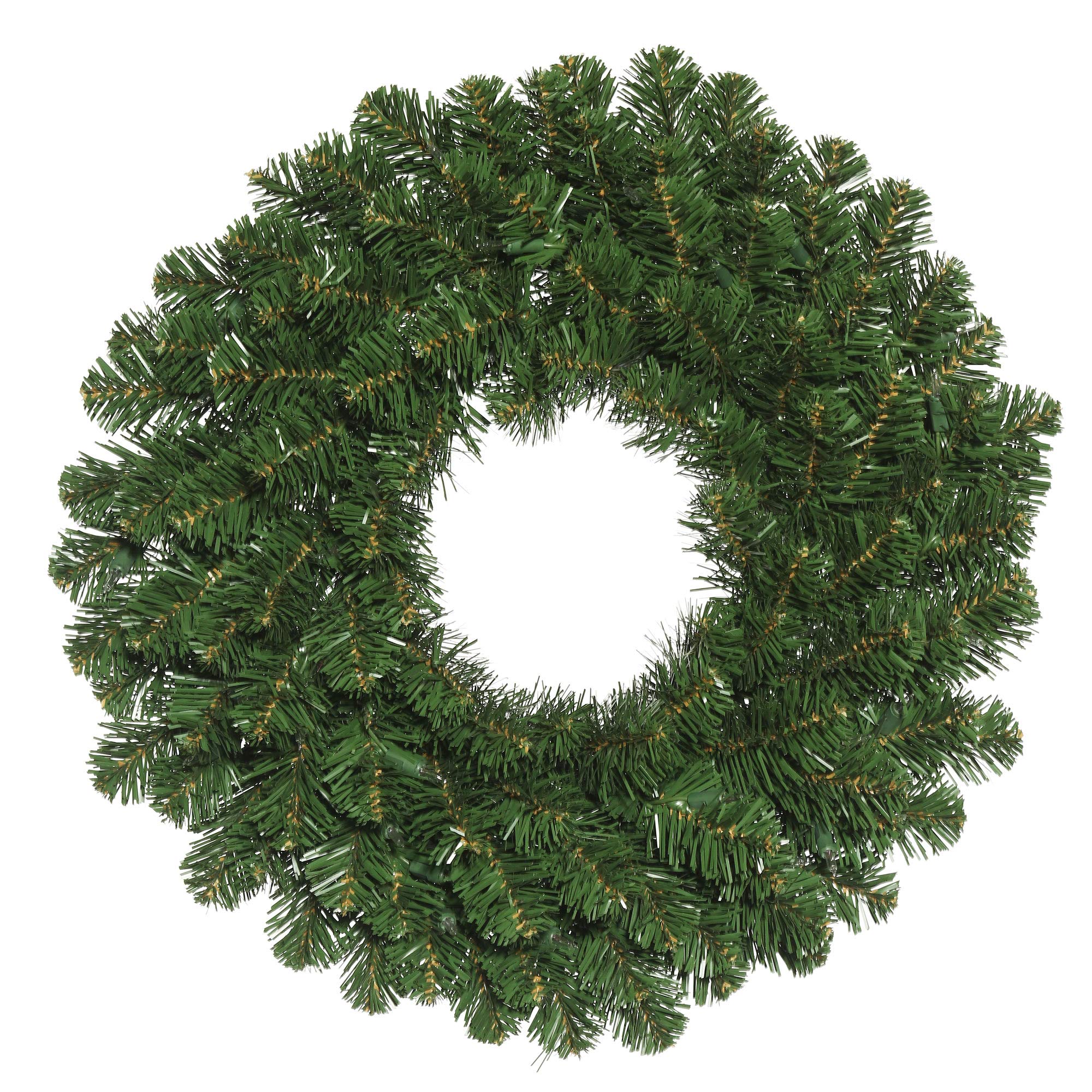 Vickerman 18-Inch Oregon Fir Christmas Wreath with 66 PVC Tips - Perfect for Holiday Door Decor, Fireplace Mantel & Festive Home Decorations