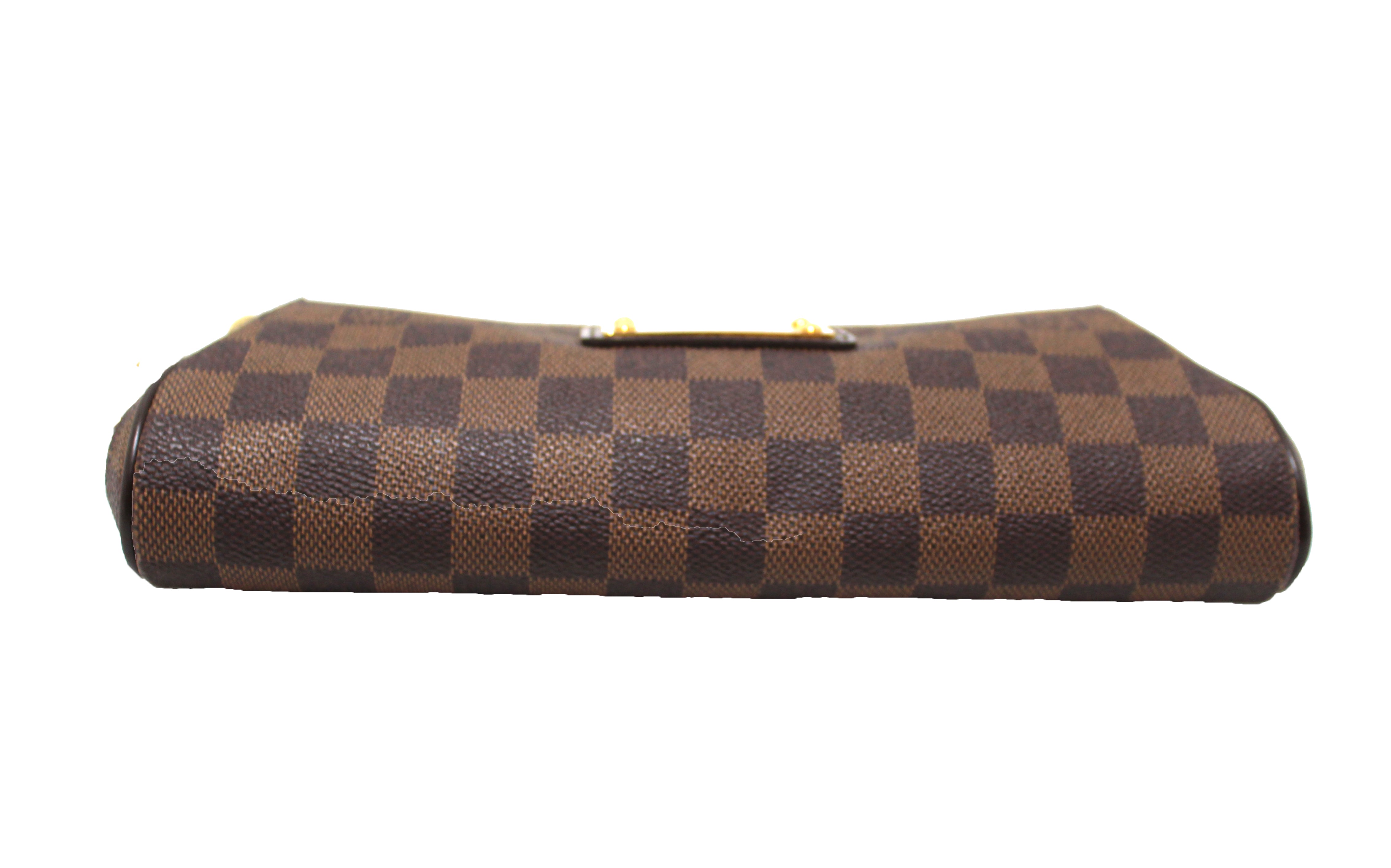 Authentic Louis Vuitton Damier Ebene Eva Clutch Bag - Luxury Crossbody Purse for Women, Perfect for Evening Parties, Date Nights & Special Occasions