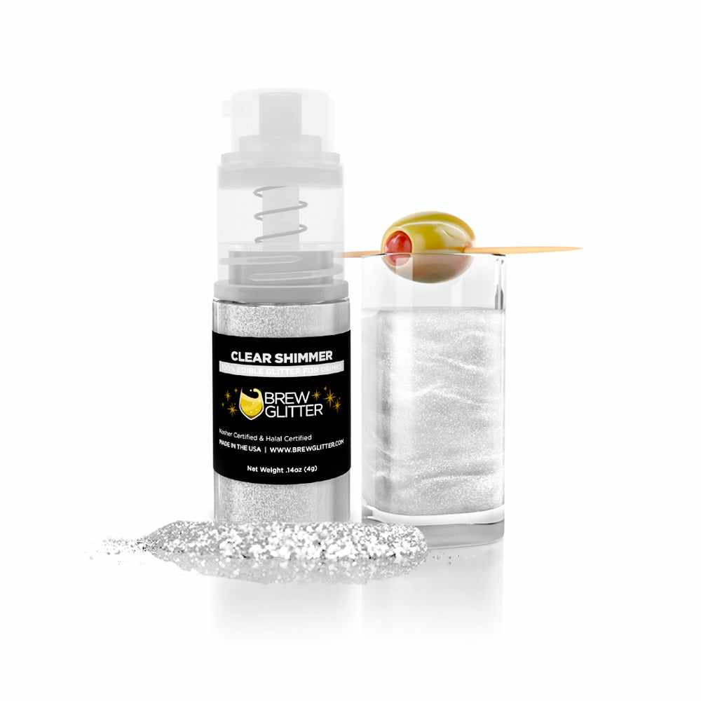Edible Glitter Spray for Drinks - Food Grade Shimmer Dust for Cocktails, Cakes & Desserts | Mini Pump Bottle for Easy Application - Perfect for Parties, Weddings & DIY Decor