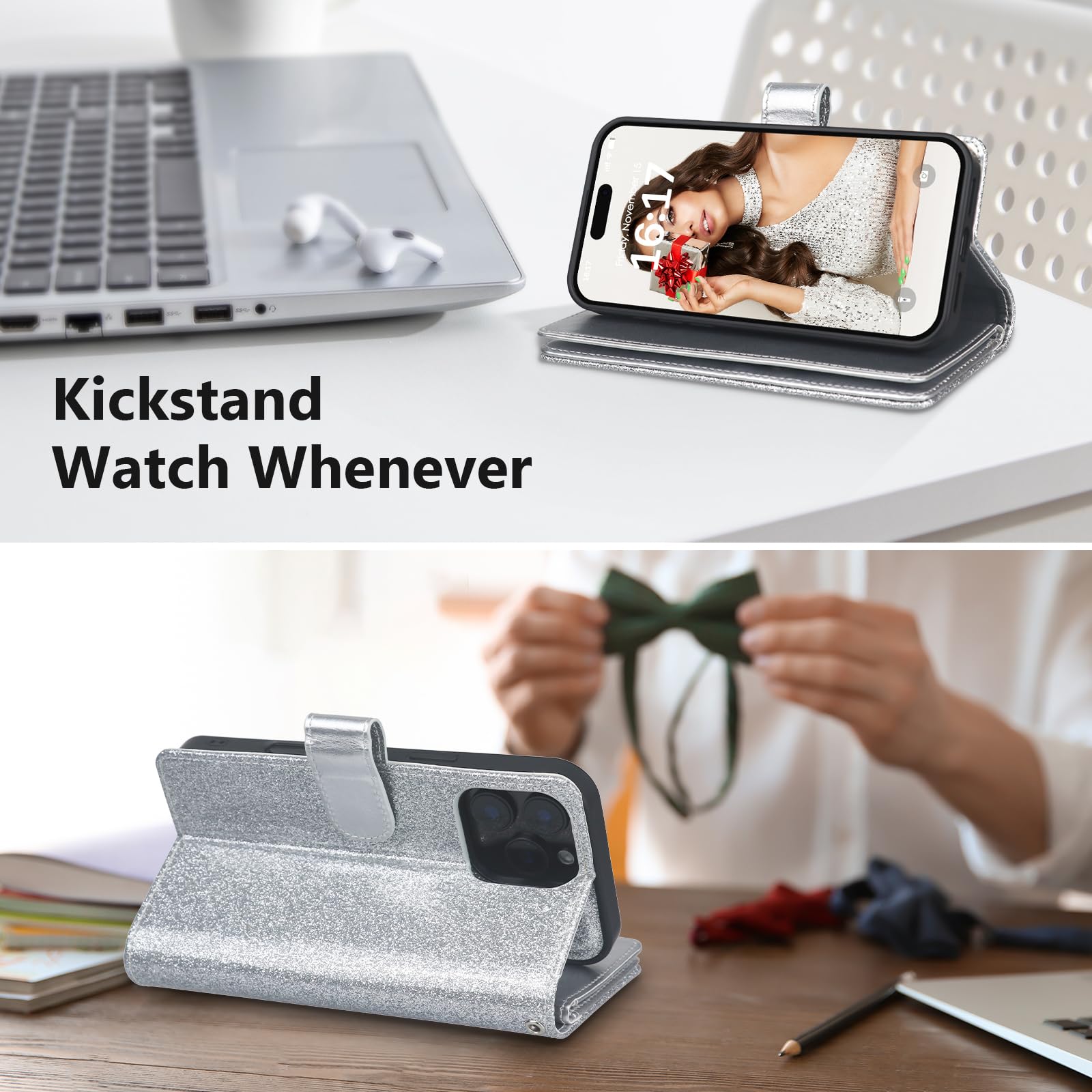 Magnetic Detachable Wallet Case for iPhone 12 Pro Max 6.7