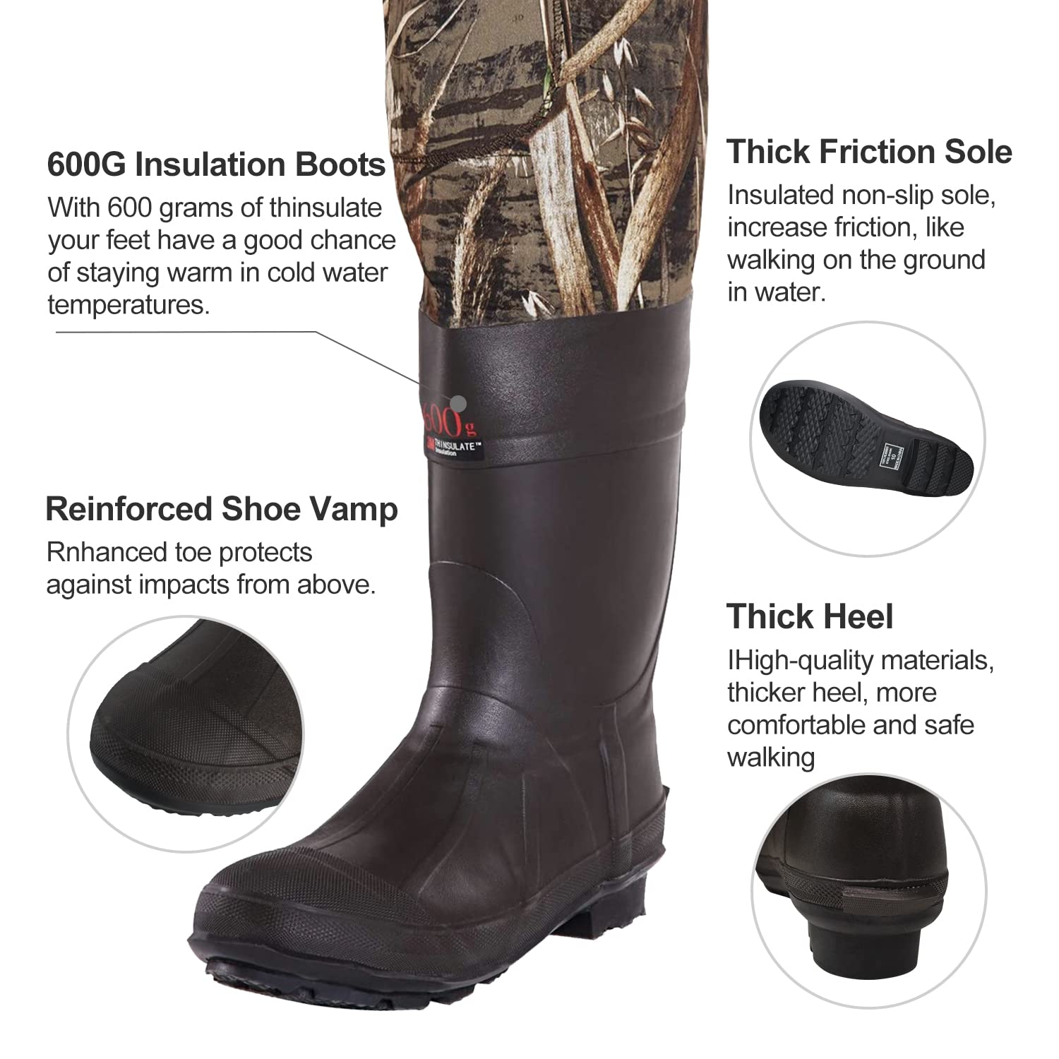 Breathable Waterproof Chest Waders for Men & Women - OXYVAN Stocking Foot Fishing Waders for Fly Fishing, Hunting & Outdoor Adventures