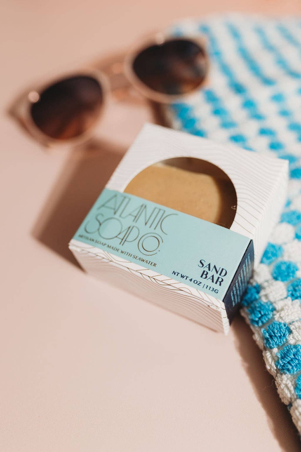 Natural Sand Bar Soap Bar for Exfoliating & Moisturizing - Handmade Organic Skincare for Dry Skin - Perfect for Beach Lovers & Spa Days