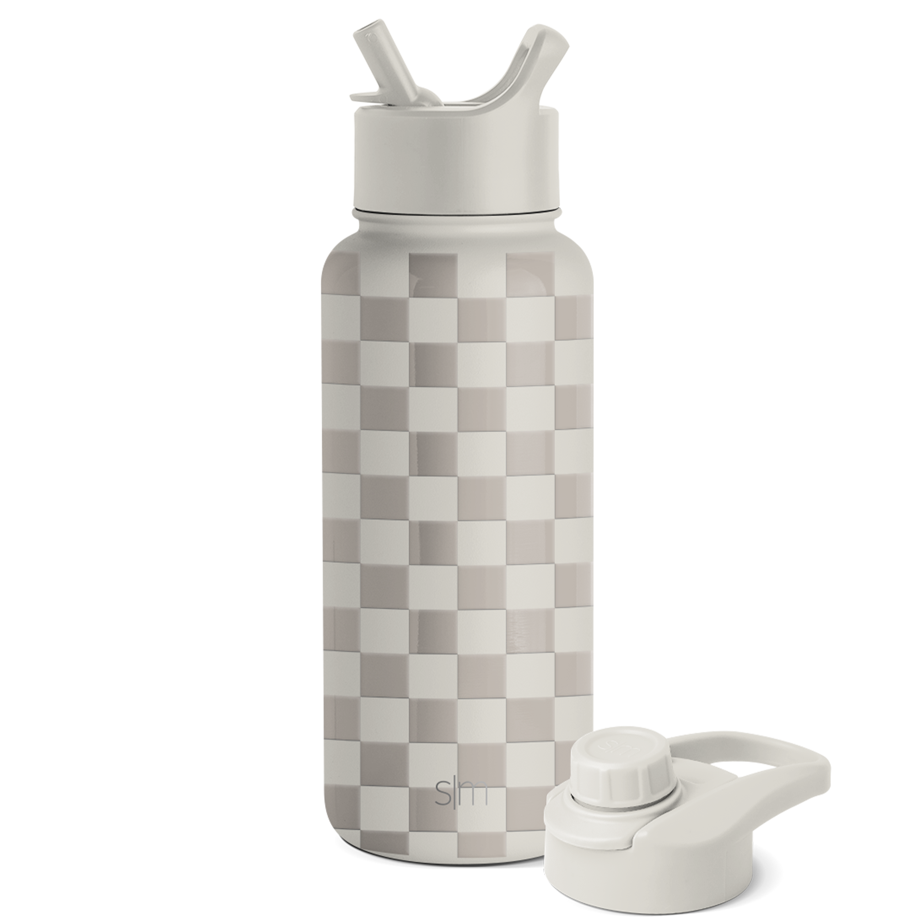 Summit Water Bottle with Straw Lid and Chug Lid - Leakproof Stainless Steel Insulated Bottle for Gym, Hiking & Everyday Hydration