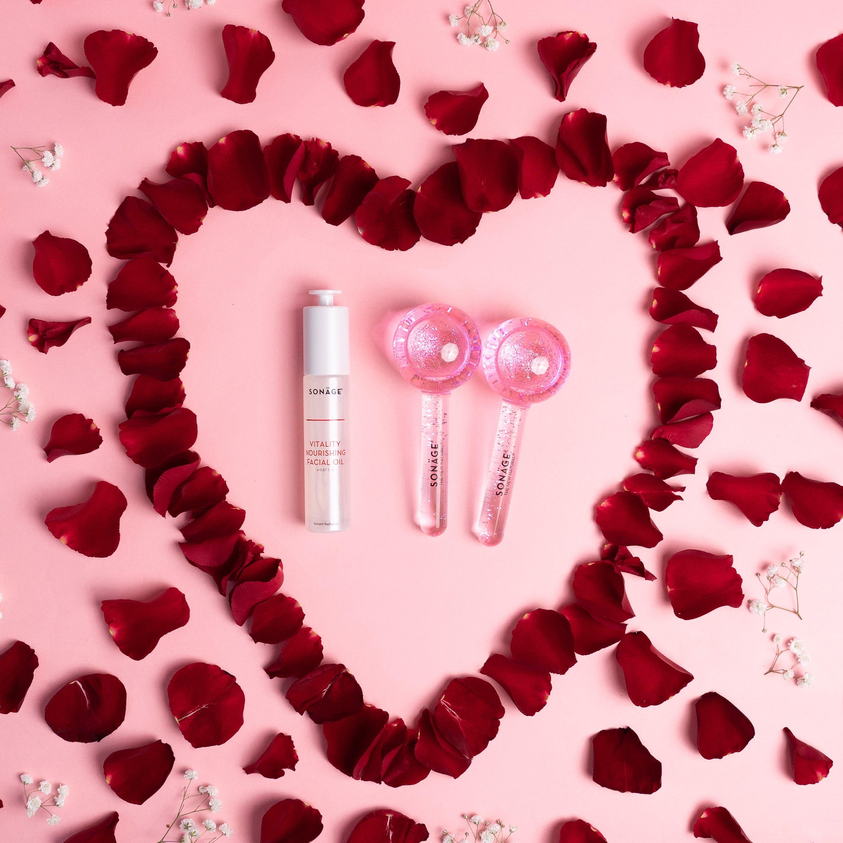 Facial Massage Duo - Rejuvenating Face Roller & Gua Sha Set for Glowing Skin | At-Home Spa & Self-Care Routine