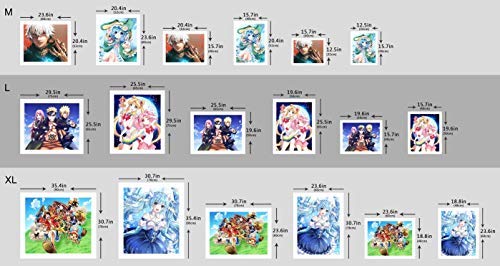 3D Moon Girl Anime Wall Sticker - Self-Adhesive Vinyl Wall Mural for Bedroom, Living Room, Kids Room - Large Size (1166 AJ US Angelia Collection) - Perfect for Anime Fans & Home Decor