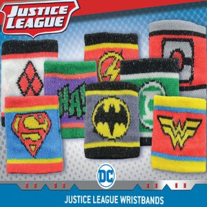 DC Comics Logo Wristbands - 2 Pack Adjustable Sweatbands for Workout & Sports | Perfect for Gym, Running, Basketball & Cosplay