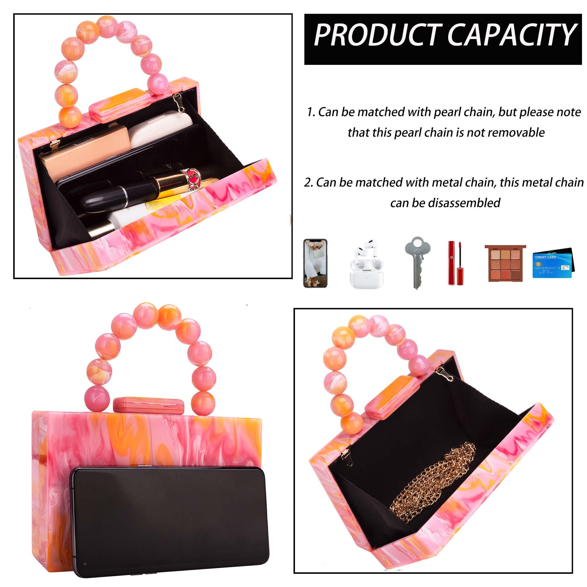 Stylish Leopard Print Acrylic Clutch Purse for Women - Elegant Evening Bag with Chain for Party, Wedding, Bridal & Formal Events | Perfect Accessory for Night Out, Date Night & Special Occasions