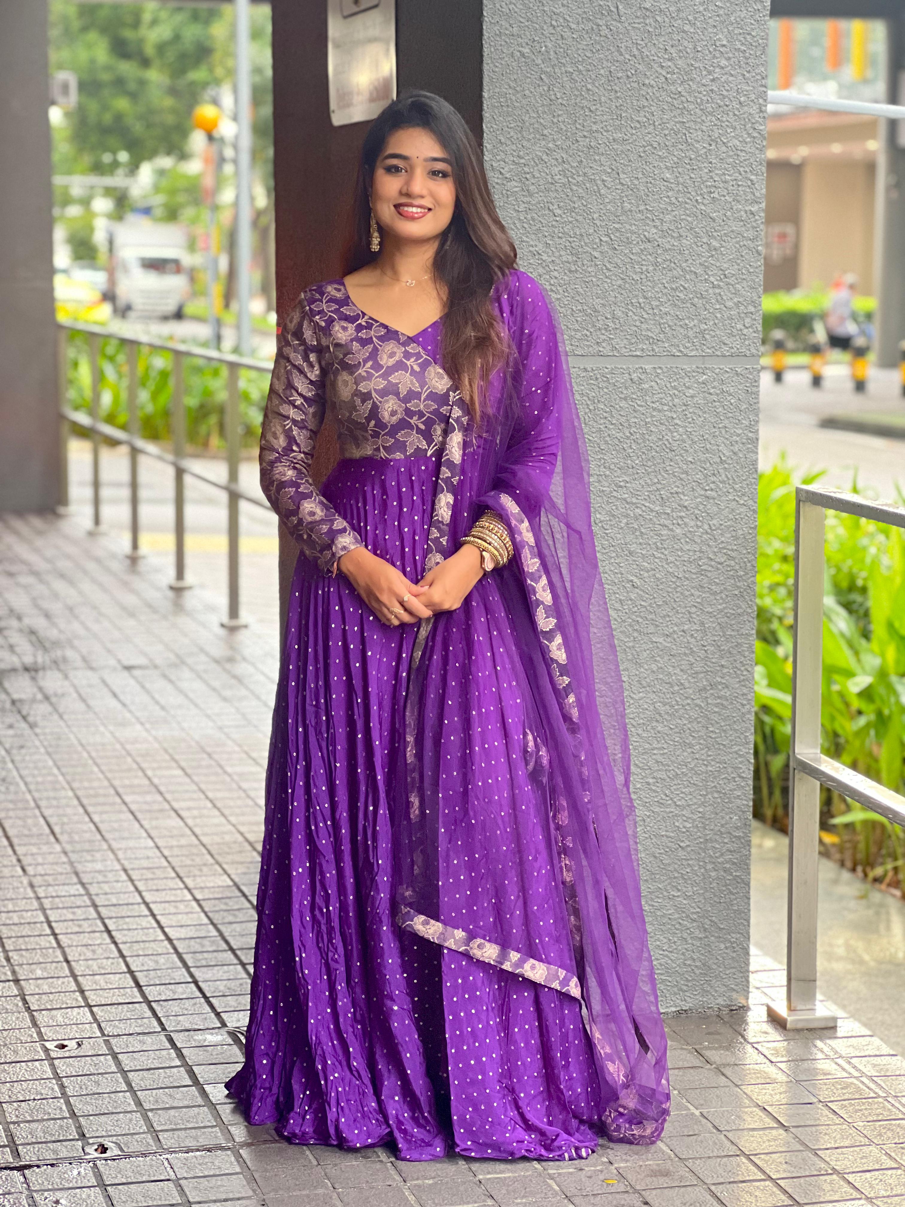 DD630 Madhubana Premium Anarkali Indian Ethnic Dress for Women - Perfect for Weddings, Festivals & Special Occasions
