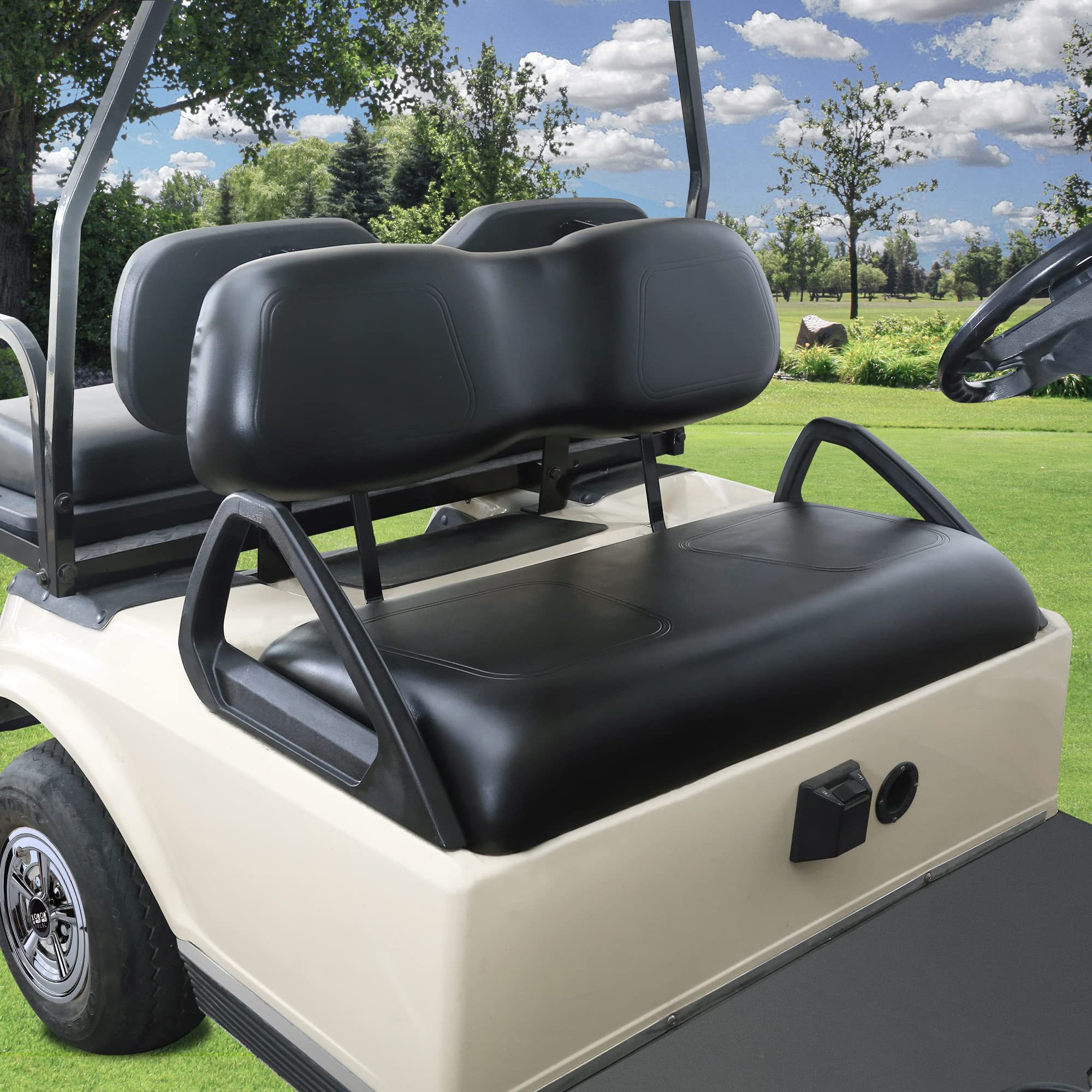 Club Car DS Front Seat Upgrade Kit - Replacement Seat for 2000.5 & Newer Golf Carts | 10L0L Compatible | Enhanced Comfort for Golfing & Utility Use