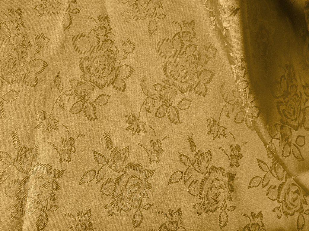 Brocade Jacquard Satin Sand 60-Inch Fabric by The Yard - Premium Upholstery & Drapery Material for Home Decor, Wedding Drapes & Luxury Apparel