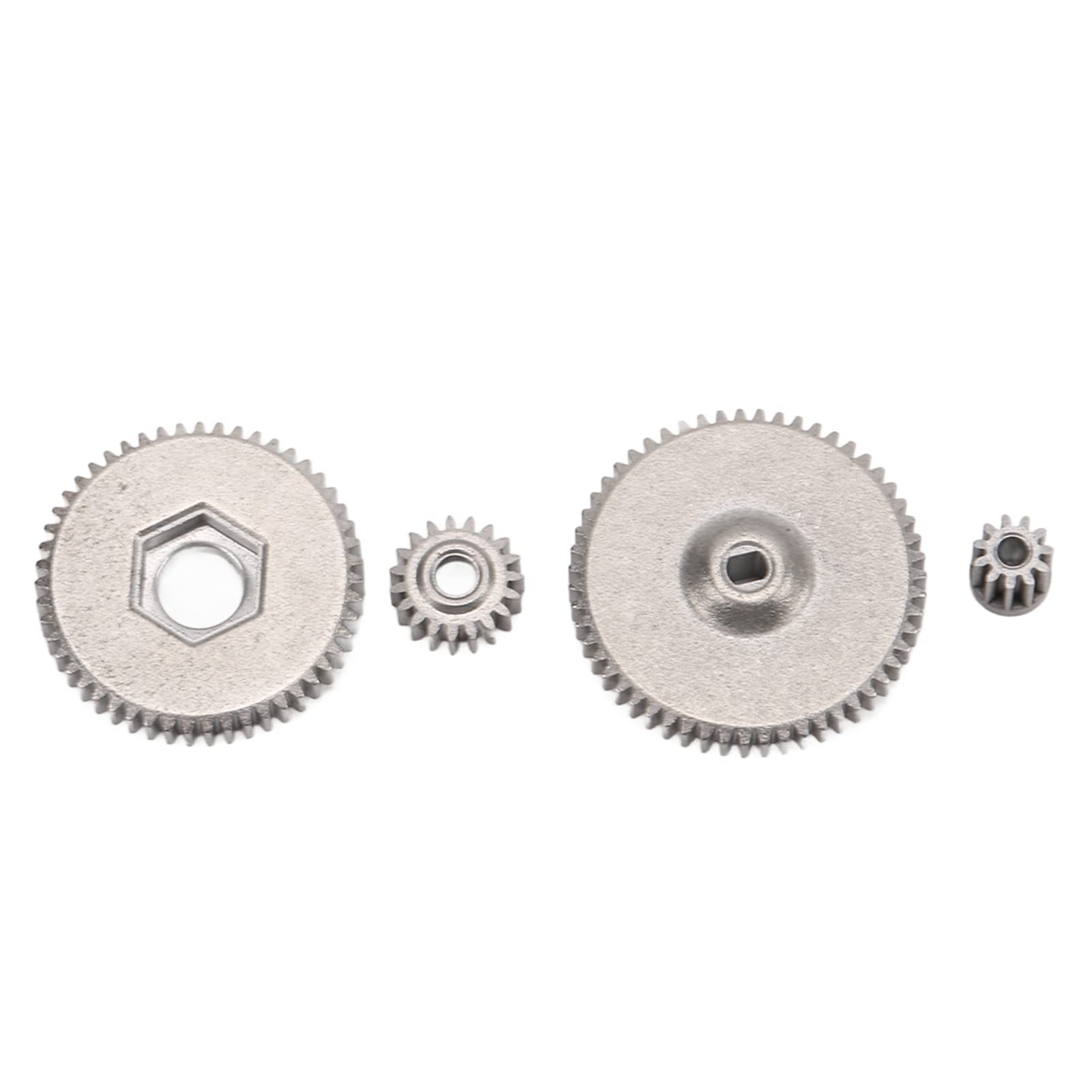 High Precision RC Metal Gear Box for 1/24 Scale RC Cars - Durable Silver Alloy Transmission Gear for Off-Road Racing & Crawler Performance Upgrades