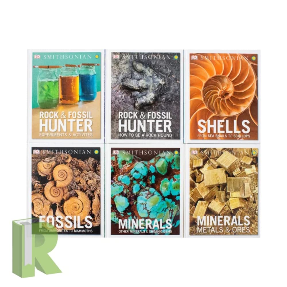 The Rock and Gem Box - 10 Hardcover Book Collection for Geology Enthusiasts | Perfect for Kids' Science Education & Rock Collecting Hobby