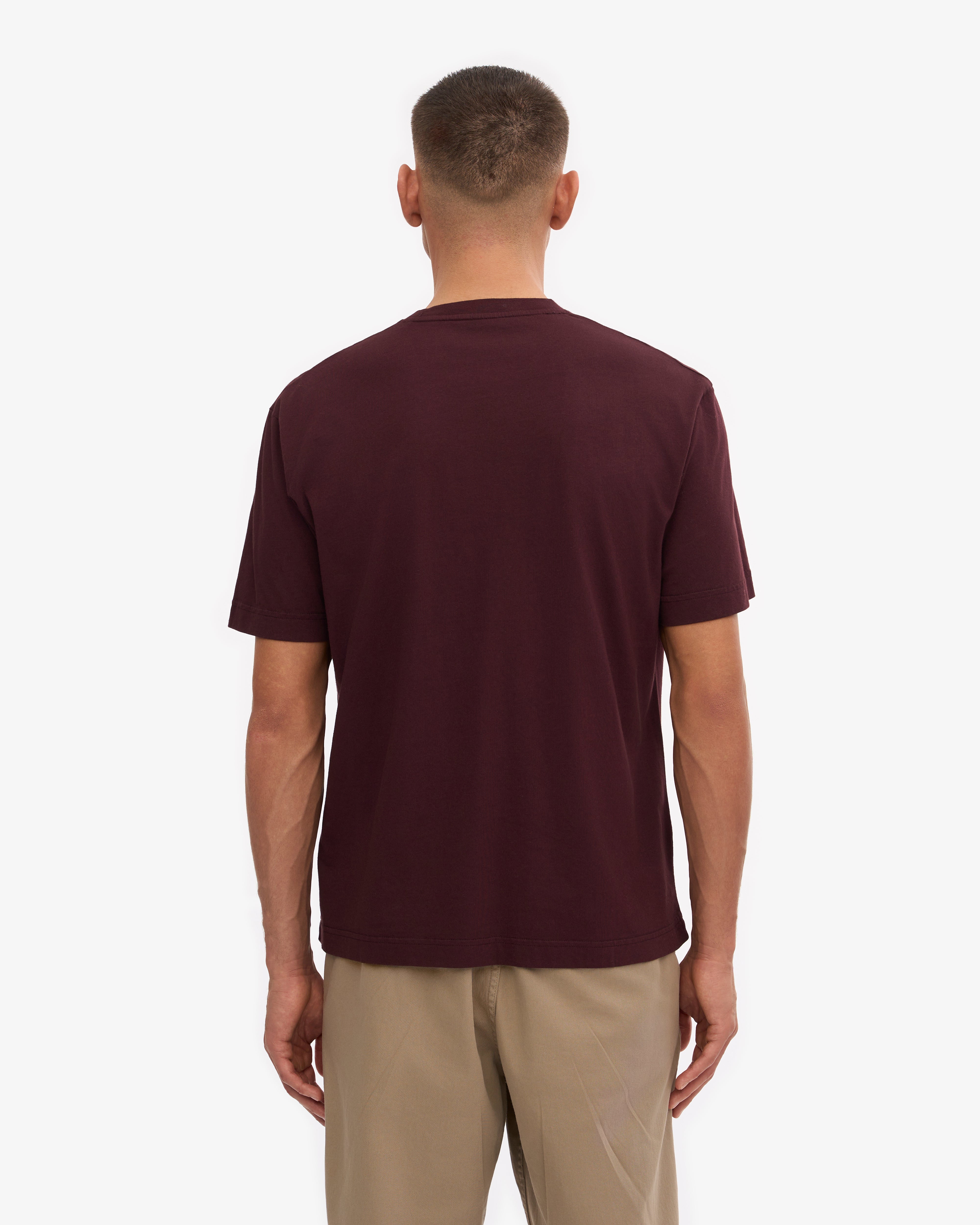 Oversized Organic Cotton T-Shirt for Women - Soft & Comfortable Oxblood Red Tee - Perfect for Casual Wear, Loungewear & Everyday Outfits