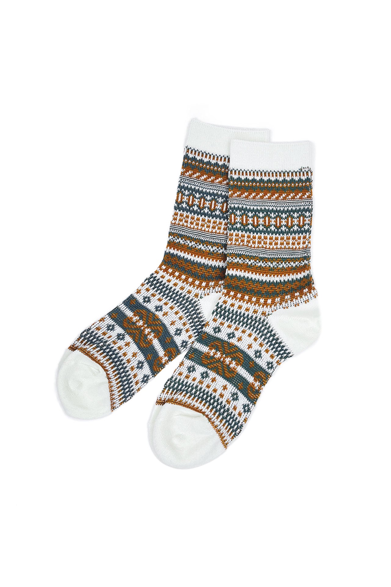 Noemi Fair Isle Knit Socks - Cozy Winter Socks for Women & Men - Perfect for Hiking, Snow Boots & Home Comfort