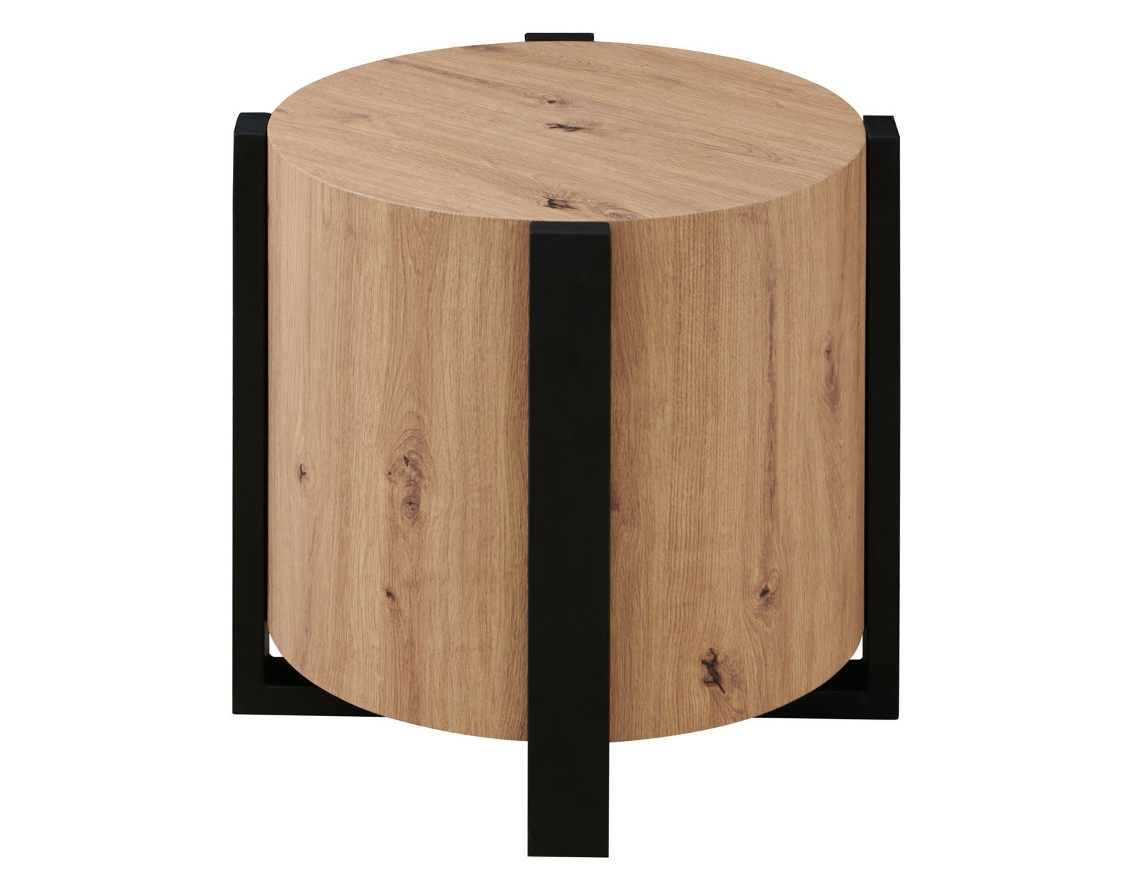 Darcy End Table - Modern Side Table for Living Room, Bedroom & Office - Small Accent Table with Storage Shelf - Perfect for Home Decor & Small Spaces