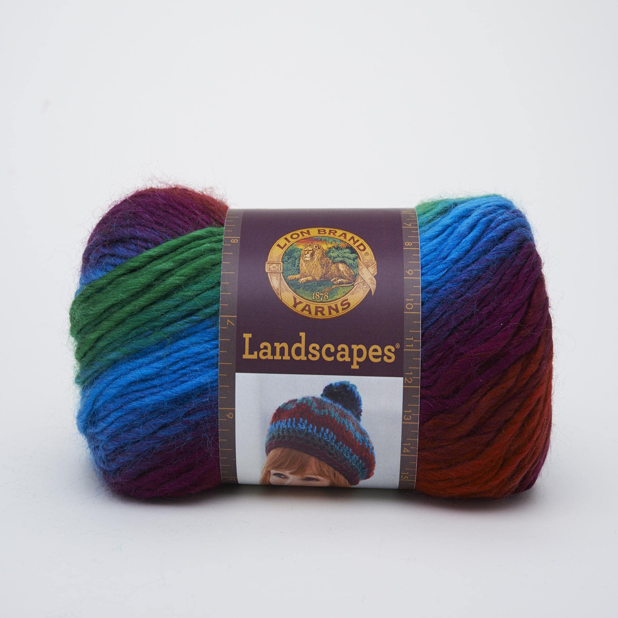 Lion Brand Yarn Landscapes Yarn - Apple Orchard (1 Skein) | Premium Knitting & Crochet Yarn for Scarves, Blankets & DIY Crafts
