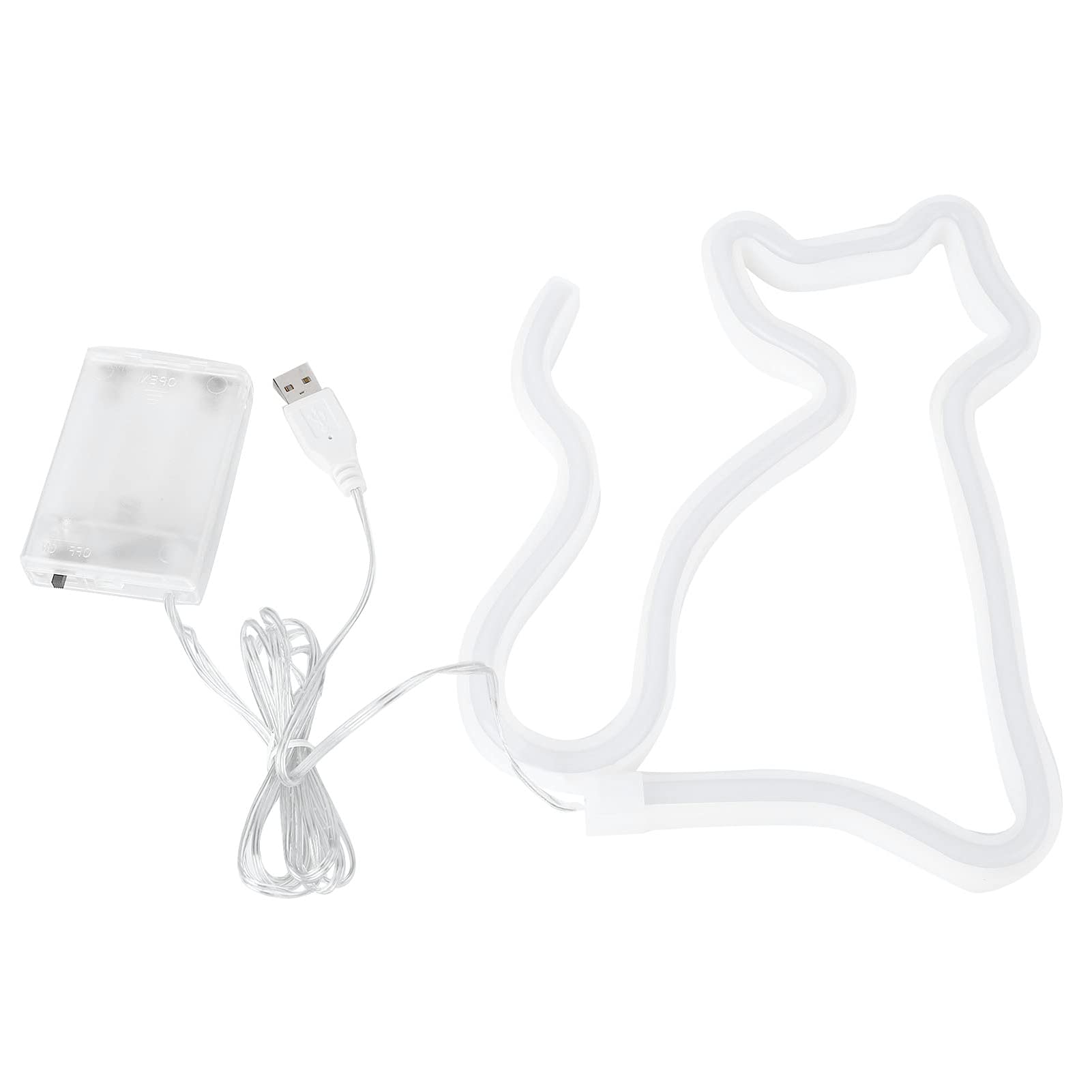 Cute Cat Neon Light - USB Wall Light for Bedroom & Nursery Decor