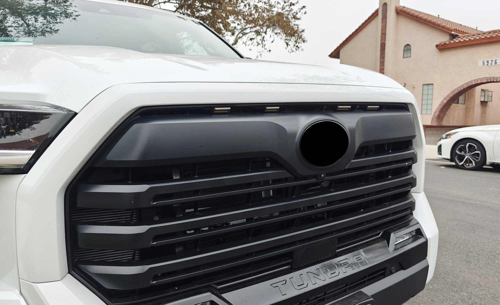 4-Piece Smoked Lens Amber Full LED Grille Accent Lighting Kit for 2022+ Toyota Tundra - Off-Road Style Upgrade & Nighttime Visibility Enhancement