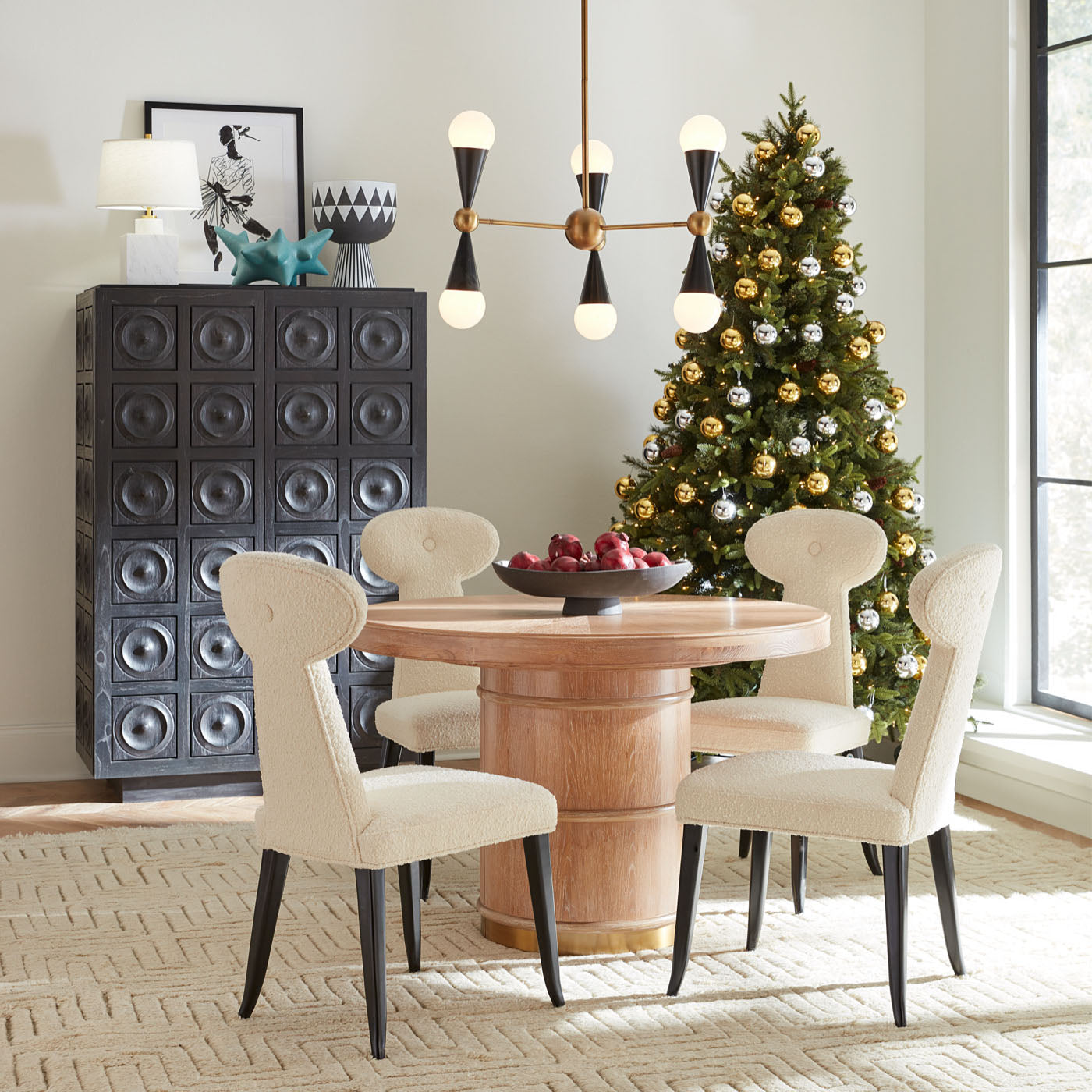 Antwerp Circles Cabinet - Modern Storage Solution for Living Room, Bedroom & Office - Stylish & Functional Home Decor