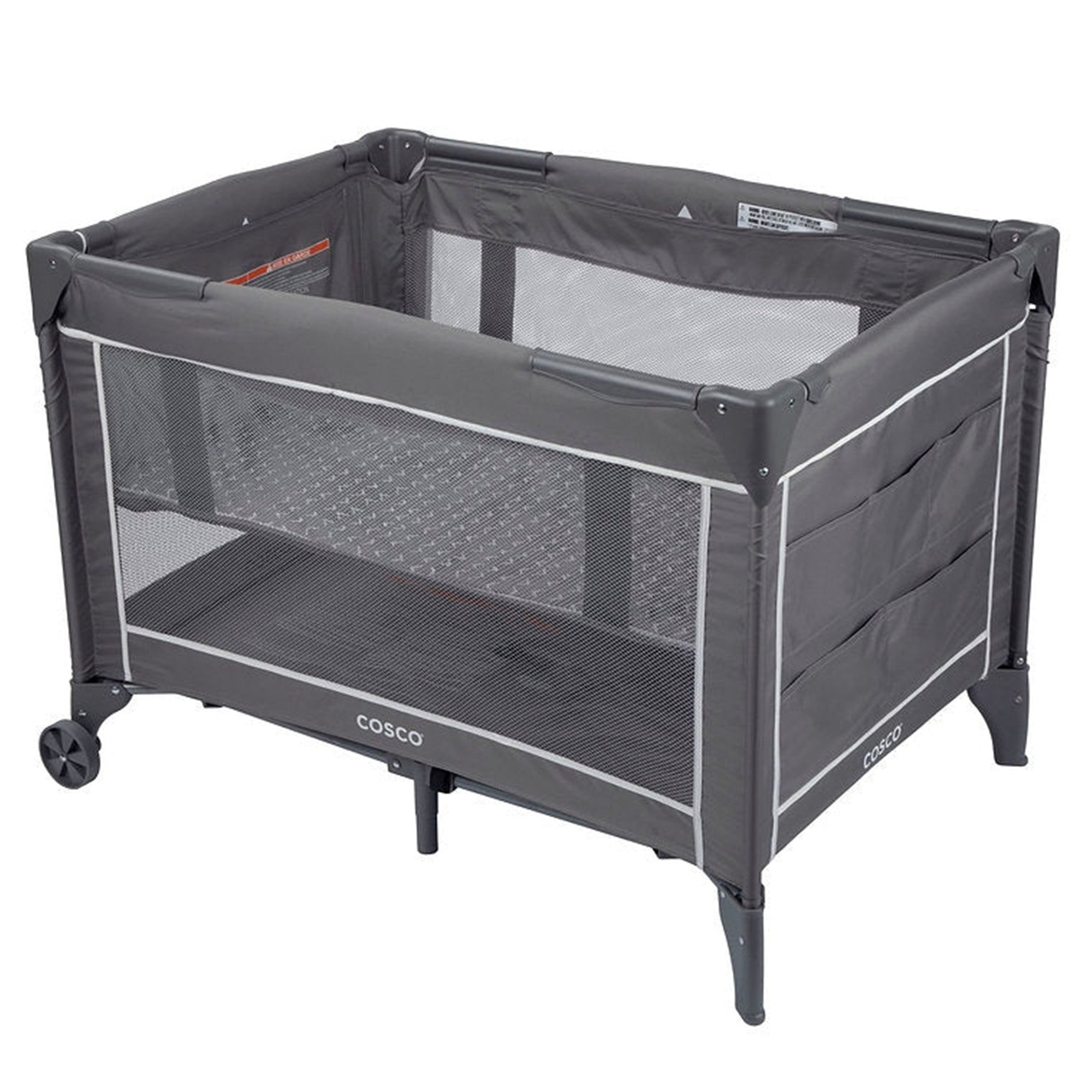 Cosco Funsport Plus Playard - Portable Baby Playpen with Canopy & Storage Bag for Indoor/Outdoor Use - Perfect for Travel, Camping & Home Playtime