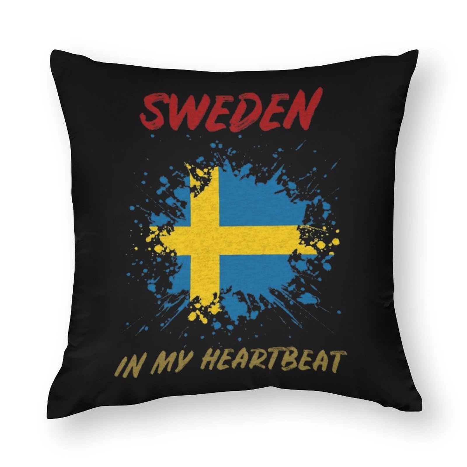 Sweden-Inspired Soft Polyester Pillow Covers - 12x12 Inch Smooth Cushion Cases for Sofa, Bed & Home Decor - Perfect for Living Room, Bedroom & Cozy Scandinavian Style