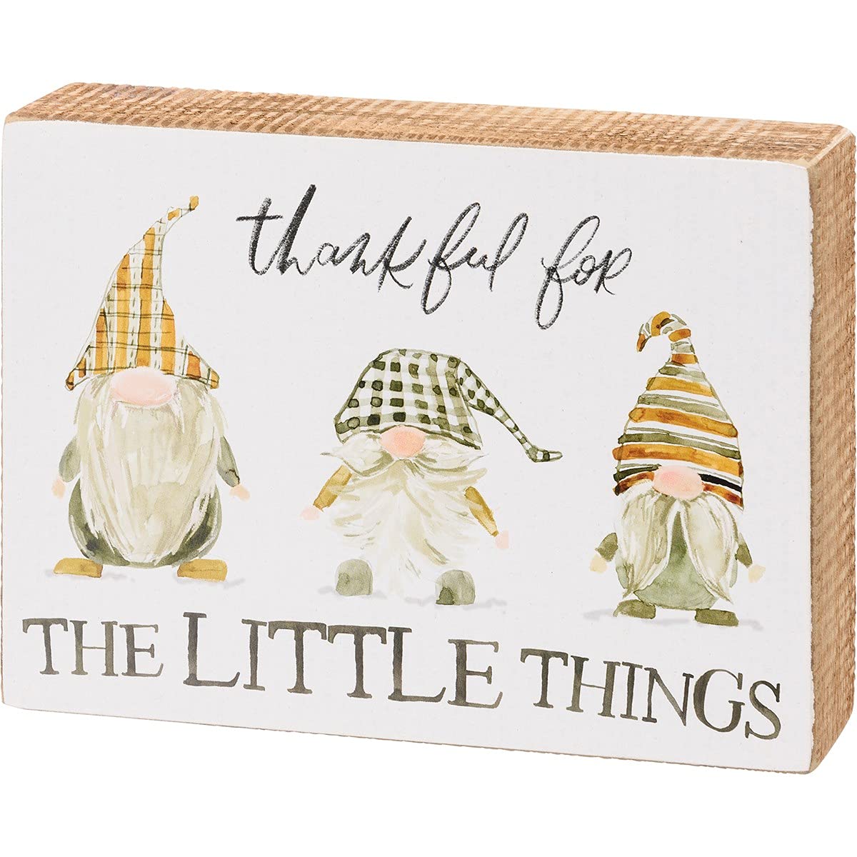 Primitives by Kathy Box Sign - The Little Things | Rustic Wooden Home Decor for Farmhouse, Cottage & Country Style | Perfect for Living Room, Kitchen & Entryway