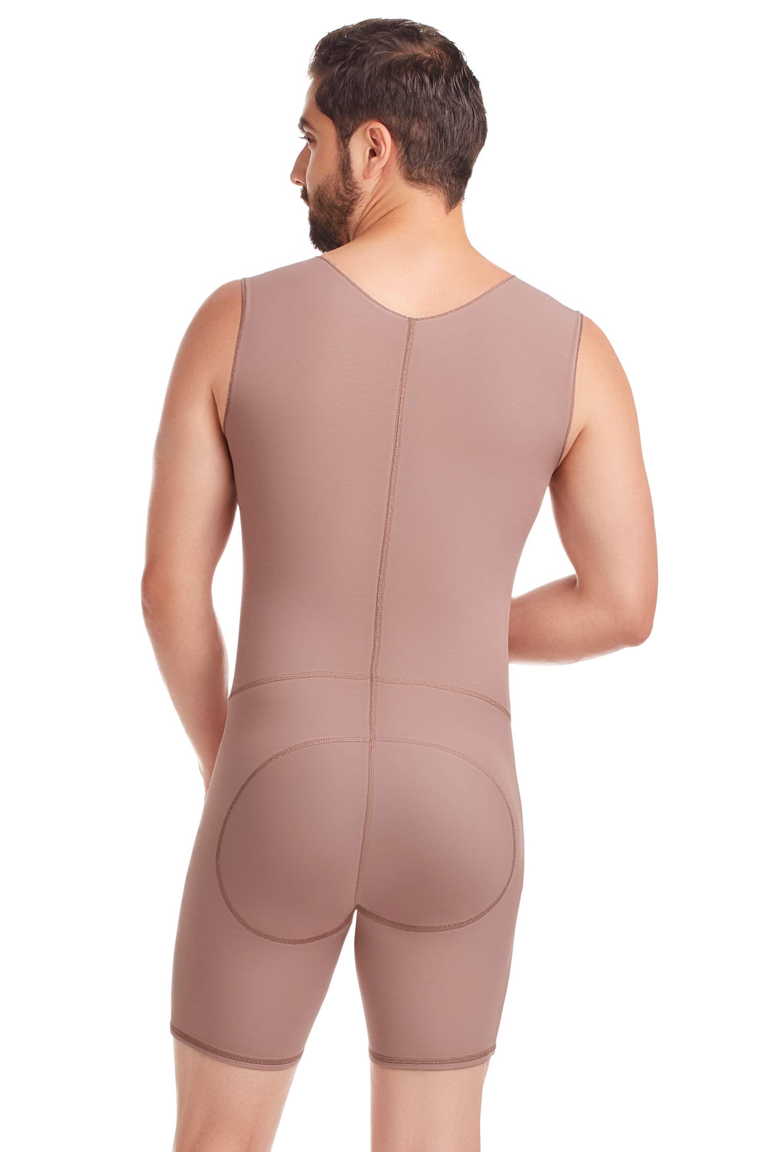 Fajas D'Prada Men's Post-Surgical Compression Bodysuit - Firm Control Shaper for Comfort & Recovery - Ideal for Post-Op, Weight Loss & Body Contouring