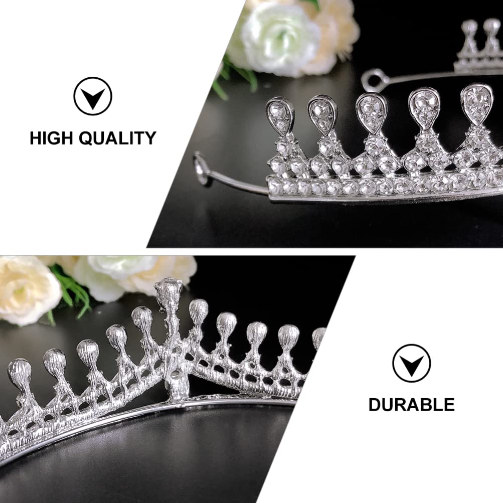 Minkissy 1pc Diamond Crown Headband for Women - Rhinestone Bridal Tiara Headpiece with Crystal Accents - Perfect for Weddings, Prom, Pageants & Special Occasions