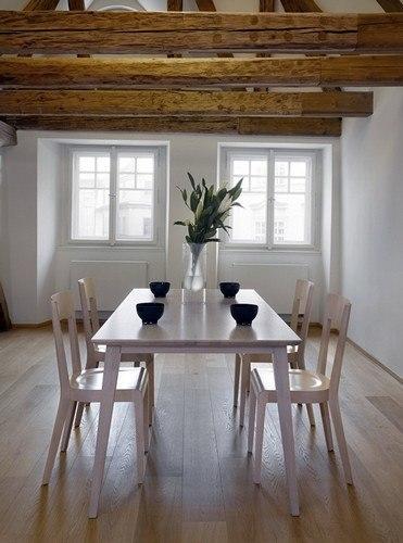 Jylland Dining Table by Ton - Modern Scandinavian Wooden Dining Table for Home & Restaurant - Perfect for Family Dinners & Entertaining Guests