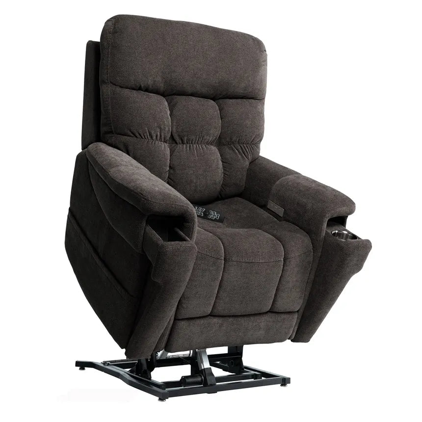 VivaLift!® Ultra Lift Recliner Chair PLR4955 - Power Lift Recliner for Elderly & Seniors with Easy Remote Control, Comfortable Massage & Heating - Perfect for Living Room, Bedroom & Home Care