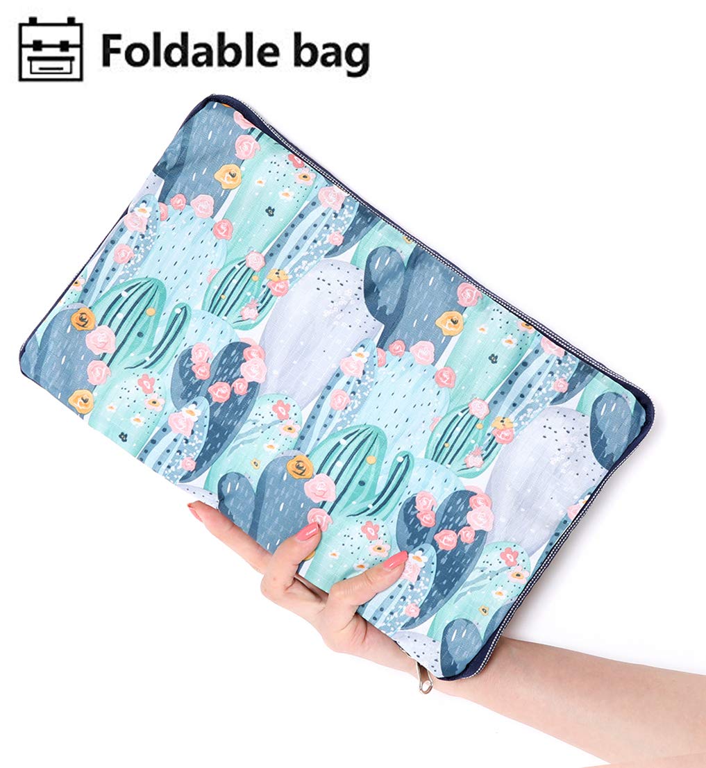 Foldable Large Travel Duffle Bag - Waterproof Cute Overnight Carryon Weekender Bag for Women & Girls - Perfect for Gym, Beach Trips, and Weekend Getaways