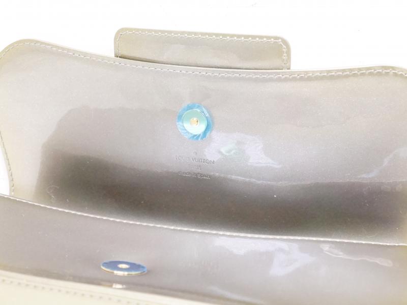 Authentic Pre-Owned Louis Vuitton Vernis Gris Art Deco Pochette Sobe Evening Clutch Bag M93133 210540 - Luxury Vintage Clutch for Women, Perfect for Parties, Weddings & Special Occasions