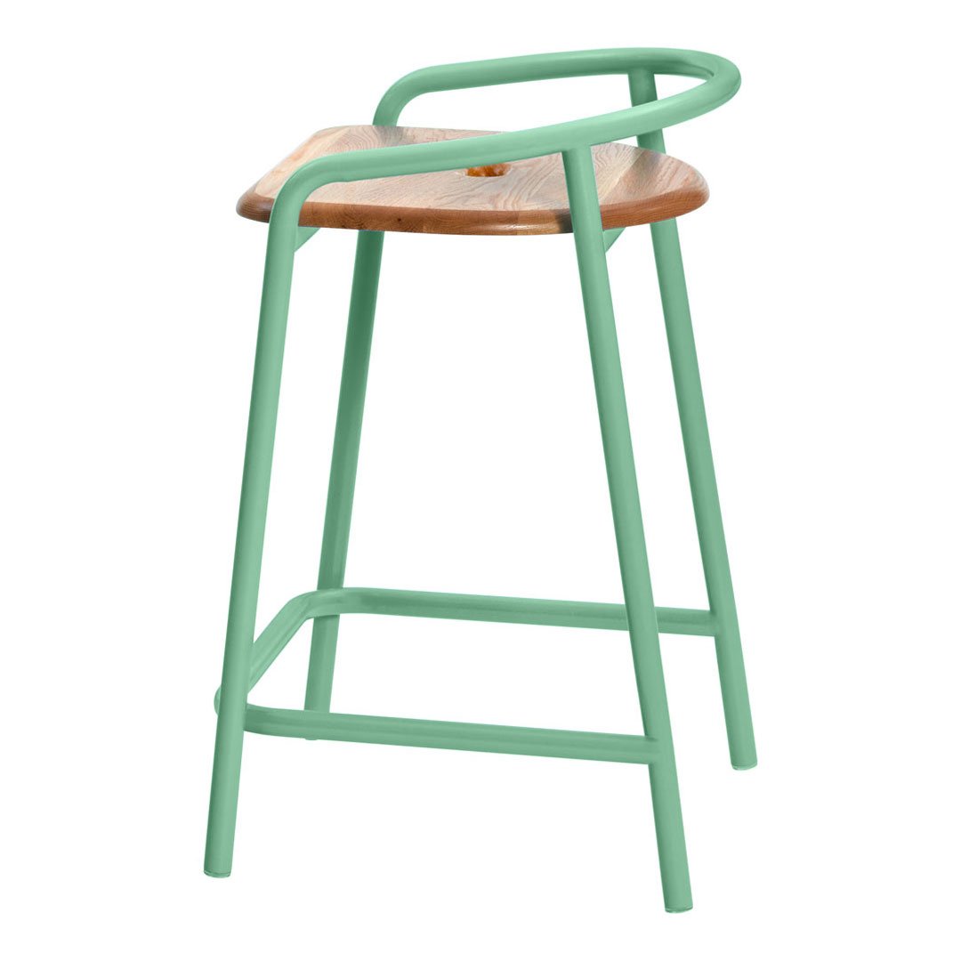 Modern Bender Counter Stool - Adjustable Height Bar Stool with Back Support for Kitchen Island, Breakfast Nook & Home Bar - Comfortable & Stylish Seating Solution