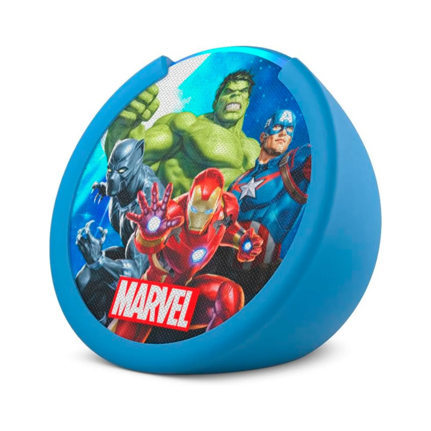 Amazon Echo Pop Kids with Alexa - Marvel Avengers Edition | Smart Speaker for Children with Parental Controls & Fun Features | Perfect for Bedtime Stories, Music & Learning at Home