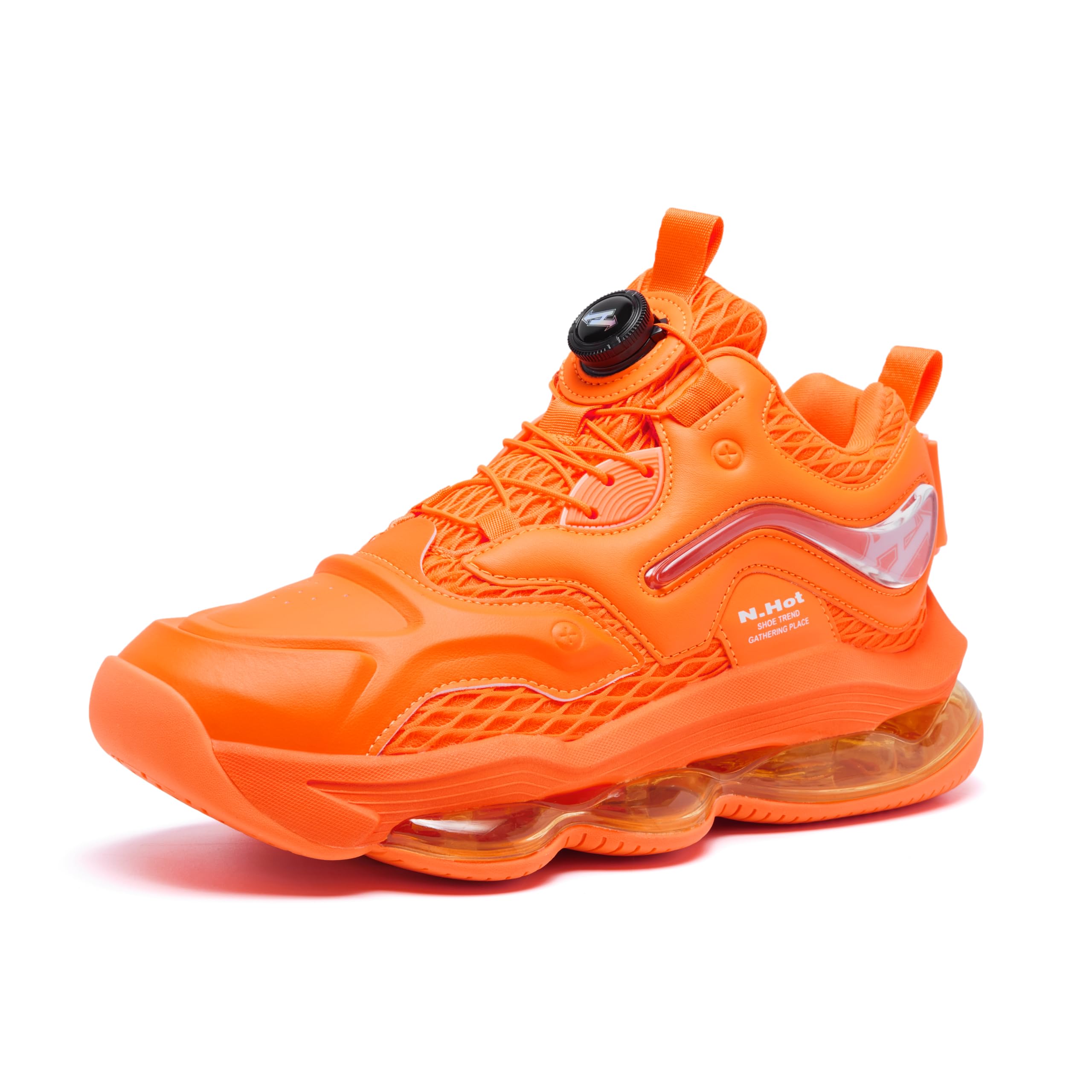 **Unisex Basketball Shoes - Air Cushion Running Sneakers for Men & Women | Non-Slip Leather Sport Shoes for Height Increase | Perfect for Gym, Training & Casual Wear**
