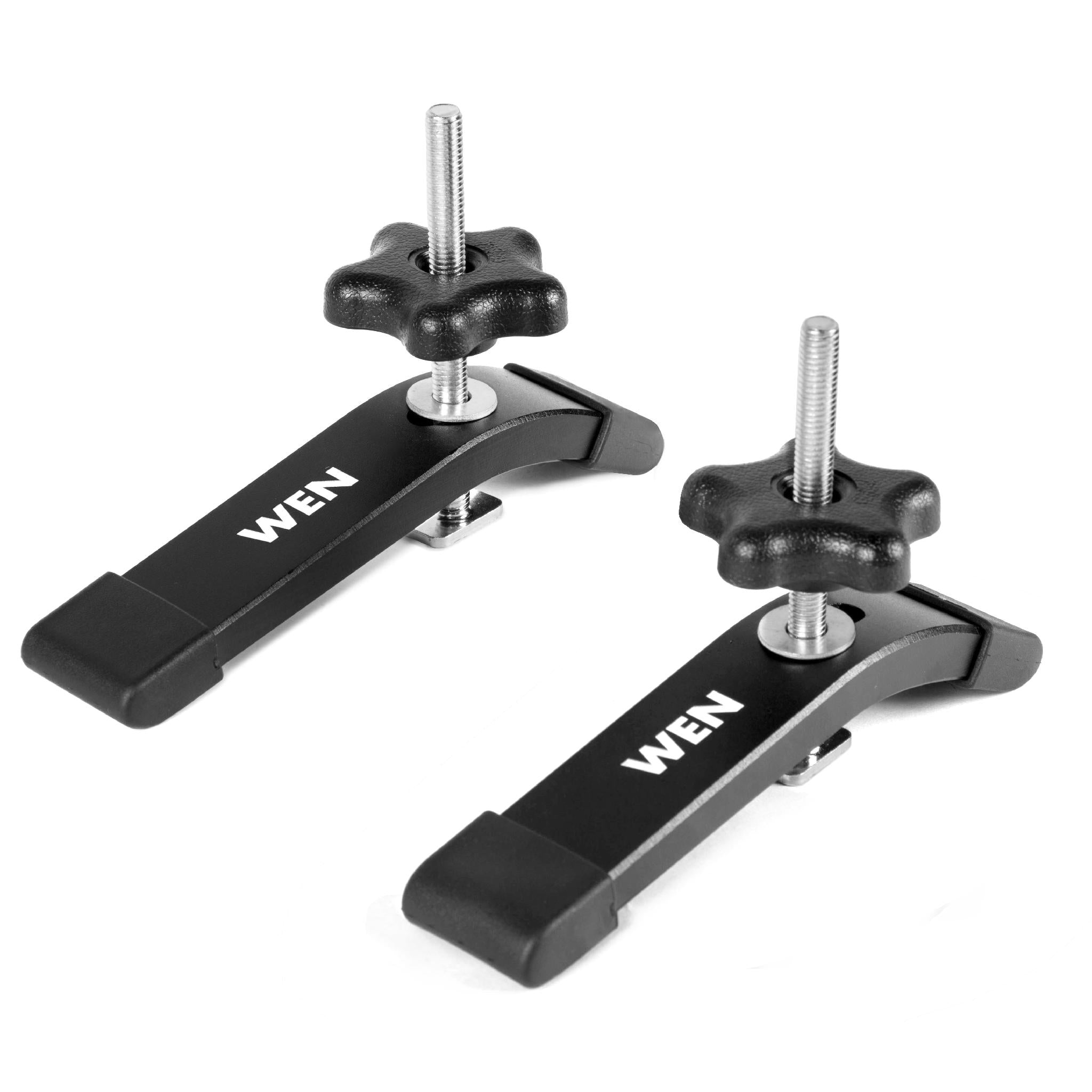 WEN WAT002 5.5-Inch Universal T-Track Hold Down Clamps for Woodworking - Perfect for Securing Workpieces on Router Tables, Drill Presses, and CNC Machines