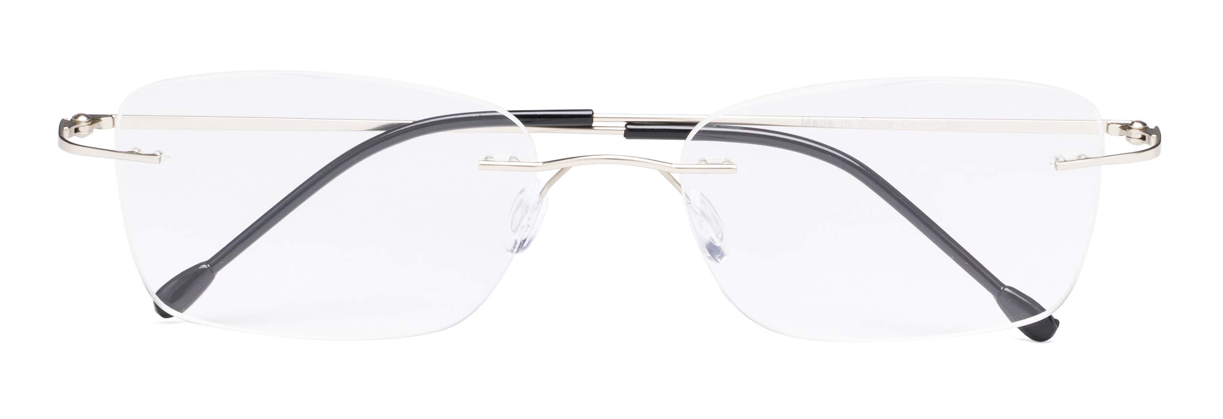 CessBlu Rimless Reading Glasses - Lightweight Blue Light Blocking Computer Glasses for Women & Men - Perfect for Office Work, Reading, and Screen Time