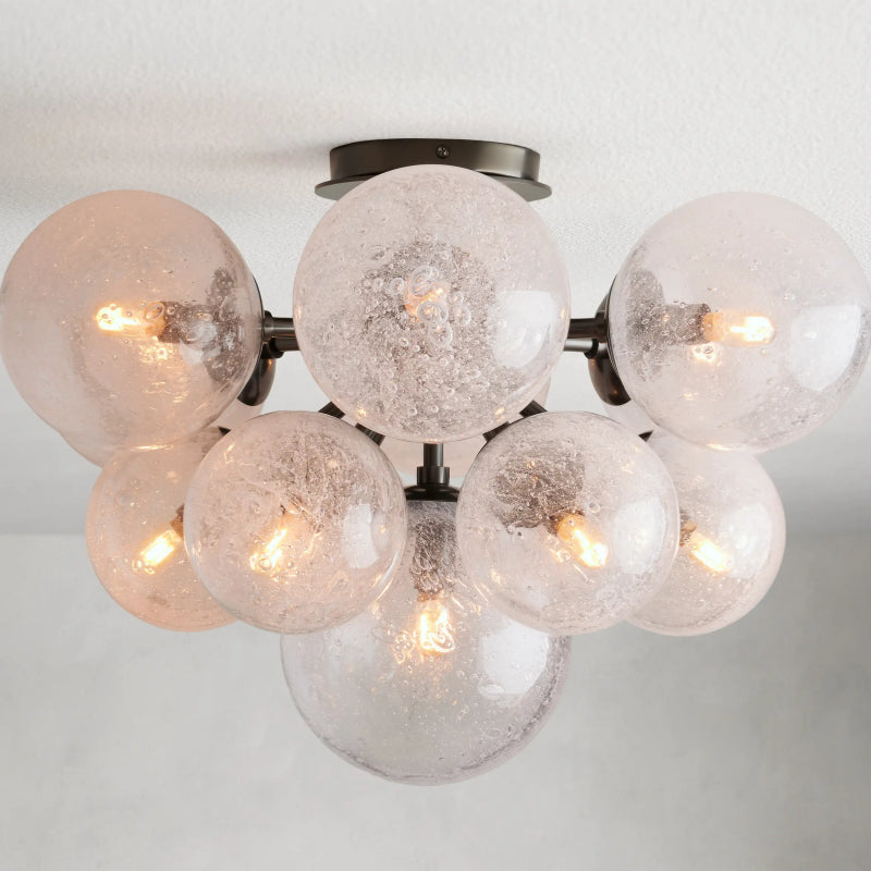 Mandoza Flushmount Ceiling Light - Modern LED Fixture for Bedroom, Kitchen, Hallway | Energy Efficient & Easy Installation