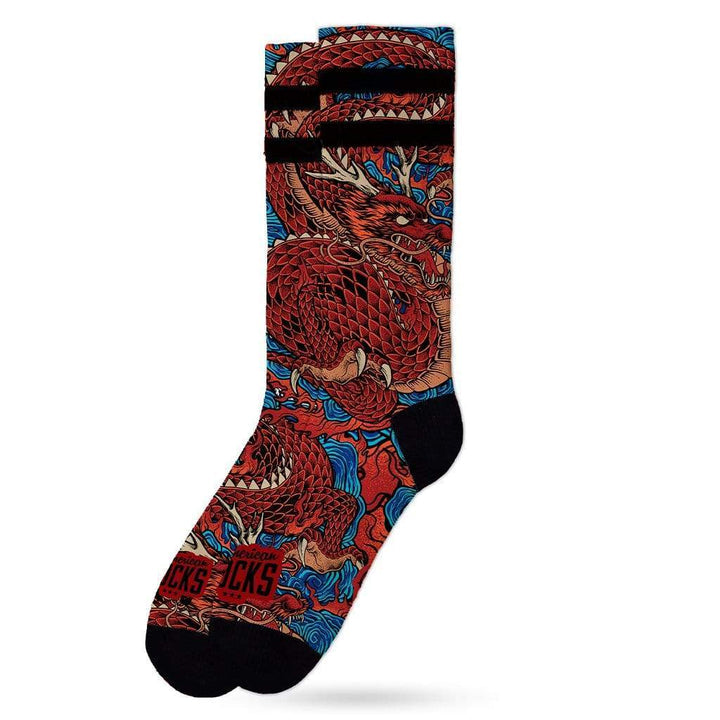 American Socks Signature Shenron Mid High - Dragon Ball Z Inspired Crew Socks for Anime Fans & Gift Giving
