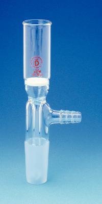 9439-26 C Filter Funnel with 19/22 Joint - 60mL Capacity Porcelain Filtration Funnel for Chemistry Lab, Home Brewing & Essential Oil Distillation